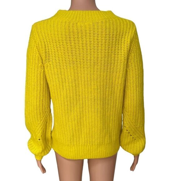 Gap Brushed Wool/alpaca Blend Pointelle Crewneck Sweater size S - Picture 4 of 8